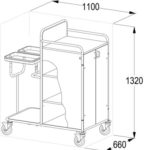 Ágyneműkiosztó kocsi - Fa modell - 251DR-LGH2L - Image 2