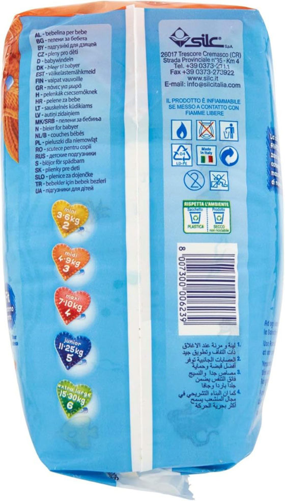 Assorbello gyermek pelenka, midi, 4-9 kg, 20 db/csomag - Image 7