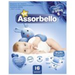 Assorbello gyermek pelenka, Junior, 11-25 kg, 16 db/csomag