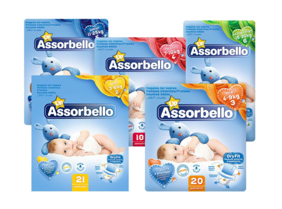 Assorbello gyermek pelenka, Junior, 11-25 kg, 16 db/csomag - Image 3