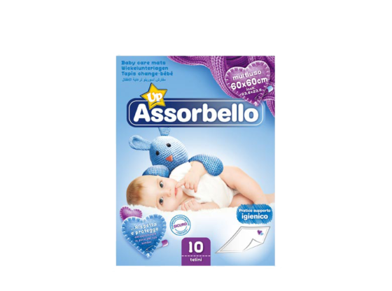 Assorbello higiénikus alsó betét, 60x60 cm, 10 db/csomag