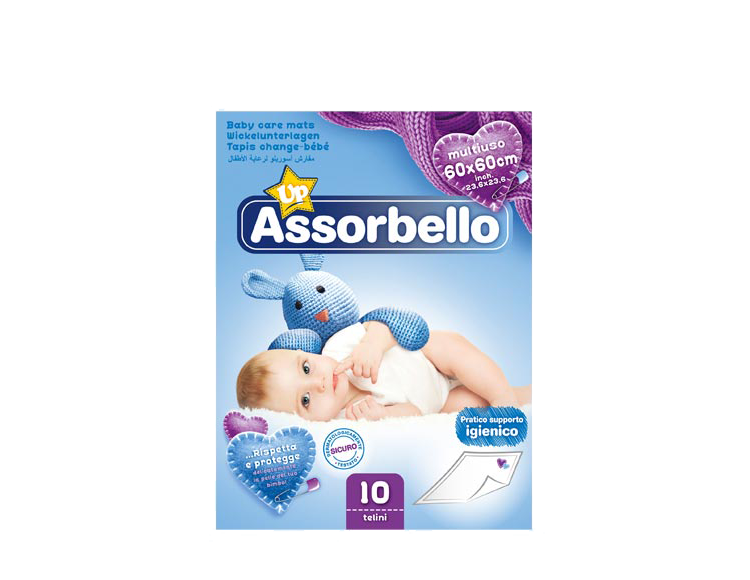 Assorbello higiénikus alsó betét, 60x60 cm, 10 db/csomag