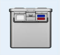 Sterilizáló doboz/konténer - 580x280x260 mm, perforált alj