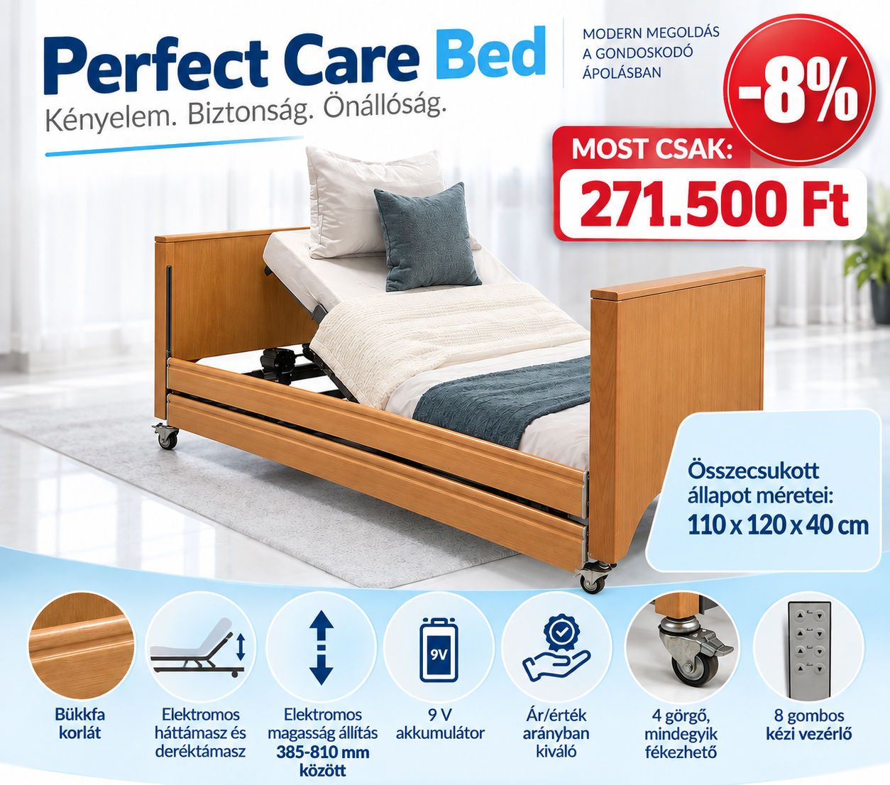 Betegágy - Perfect Care Bed
