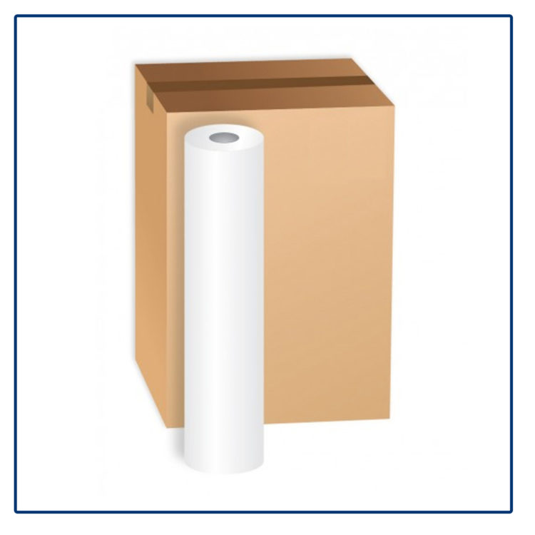 Orvosi papírlepedő - 60cm X 100m, 2rtg., fehér, perforált